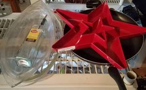 lot 301 image: ASSORTED GLASS DISHES AND MORE