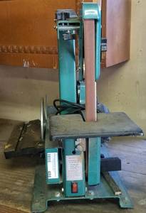 lot 488 image: 1 X 8 BELT DISC SANDER  GRINDER MODEL ISG-00050E