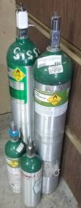lot 490 image: OXYGEN TANKS