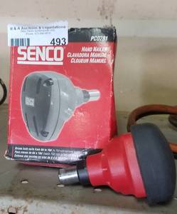 lot 493 image: LOT OF 2 HAND NAILERS