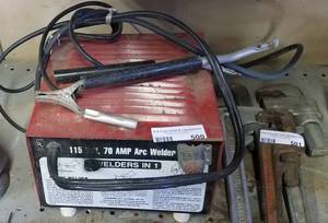 lot 500 image: ARC WELDER (3 WELDERS IN 1) 115 VOLTS, 70 AMP