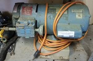 lot 507 image: 115 VOLTS, 60 HZ, 1 PHASE MOTOR