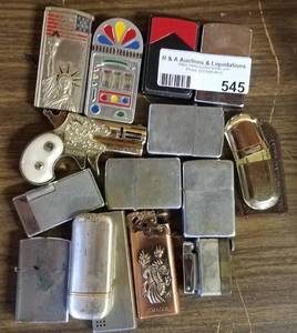 lot 545 image: LOT OF VINTAGE LIGHTERS
