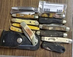 lot 548 image: VINTAGE POCKET KNIVES