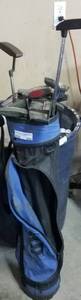 lot 564 image: GOLF CLUB BAG WITH 16 ASSORTED CLUBS (BIDDING BY THE  PIECE)