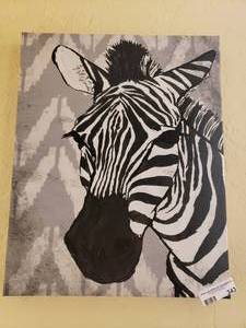 lot 343 image: ZEBRA PRINT WALL FRAME (16W X 20L)