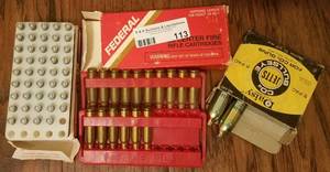 lot 113 image: LOT OF ASSORTED OPEN BOX AMMUNITION (SEE PICTURES)