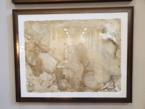 lot 27 image: Signed Metallic Abstract on Paper