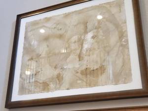 lot 28 image: Signed Metallic Abstract on Paper