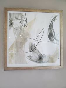 lot 64 image: Signed Print with Gold Tone Frame & Glass