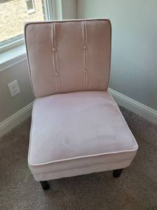 lot 130 image: Light Pink Accent Chair