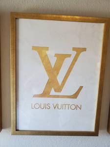 lot 132 image: Framed Louis Vuitton Print