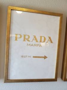 lot 133 image: Framed Prada Print