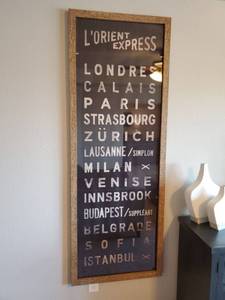 lot 141 image: Framed Subway Art