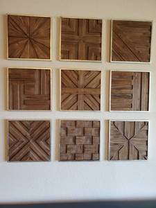 lot 147 image: Bryndle Squares Wood Wall Decor by Uttermost