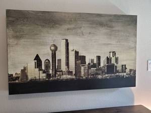 lot 181 image: Signed & Numbered Dallas Skyline by Jeremy Hutcherson 2018