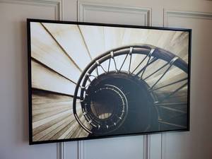 lot 30 image: Framed Spiral Photo Print on Canvas Into the Spiral