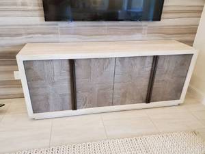 lot 73 image: Modern Brinkley Brown Credenza by Universal