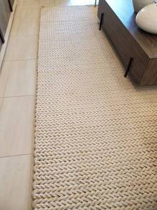 lot 82 image: Chunky Woven Cream Rug by Surya Anchorage by Surya