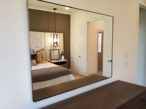 lot 87 image: Metal Framed Denley Mirror by Basset Mirror Co