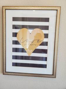 lot 129 image: Framed Love You More Print by Jo Moulton