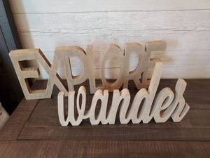 lot 152 image: Wood Explore & Wander Cut-Outs