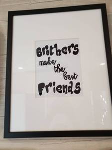 lot 157 image: Brothers... Print Framed with Glass