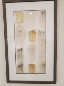 lot 160 image: Framed Print with Glass Rhythmic Echo