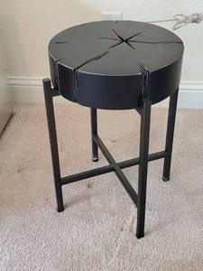 lot 164 image: Inca Side Table in Dark Mist Black