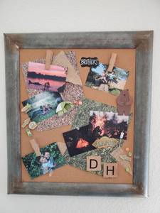 lot 167 image: Metal Framed Cork Board