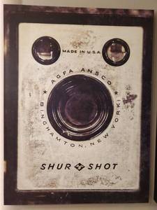 lot 195 image: Vintage Photo Print on Canvas - Shur Shot
