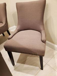 lot 206 image: Marquis Grey Fabric Dining Chair by Modway NOTE pick-up for this item
