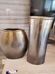 lot 224 image: New Frontier Aluminum Vases by Imax