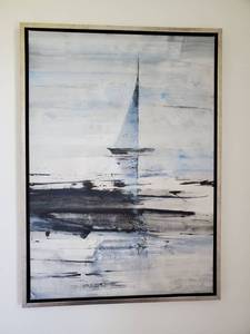 lot 6 image: Signed & Framed Sailing Giclee on Canvas