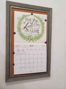 lot 11 image: Framed Cork Board by Passion Home