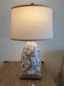 lot 40 image: Capurso Capiz Shell Table Lamp by Uttermost