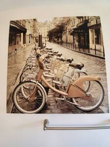 lot 93 image: Bike Print on Canvas by Allen Blaustein from World Market