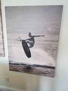 lot 149 image: Wakeboarding Photo Print on Canvas