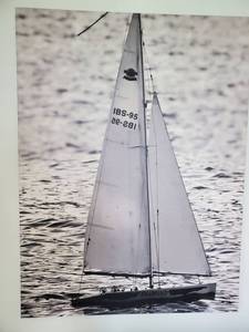 lot 150 image: Sailboat Photo Print on Canvas