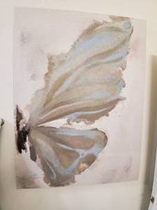 lot 108 image: Butterfly Giclee on Canvas