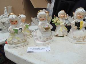 lot 43 image: Napco mid century Angels -   January, March, September X2, and  October