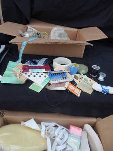lot 60 image: 2 boxes of sewing novelties