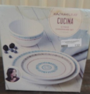 lot 132 image: Boxed Stoneware by Rachel Ray Cucina - 3 cereal bowls,  4 dinner plates and 4 salad plates