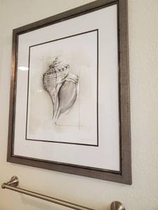 lot 21 image: Framed Signed Art by Megan Meagher Shell Schematic I
