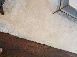 lot 45 image: Cream Plush Rug by Surya Heaven