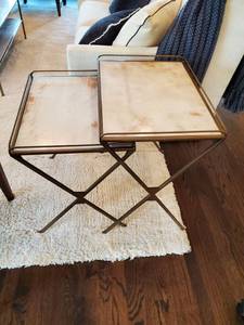 lot 58 image: Stone Look Nesting Tables by Gabby Home