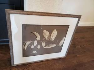 lot 109 image: Framed with Glass Print Rheeds on Taupe IV