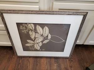 lot 136 image: Framed with Glass Print Rheeds on Taupe III