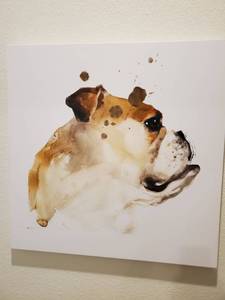 lot 143 image: Dog Giclee on Canvas Dog Days V
