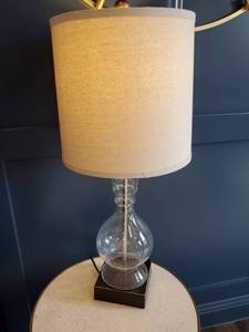 lot 153 image: StyleCraft Glass Table Lamp